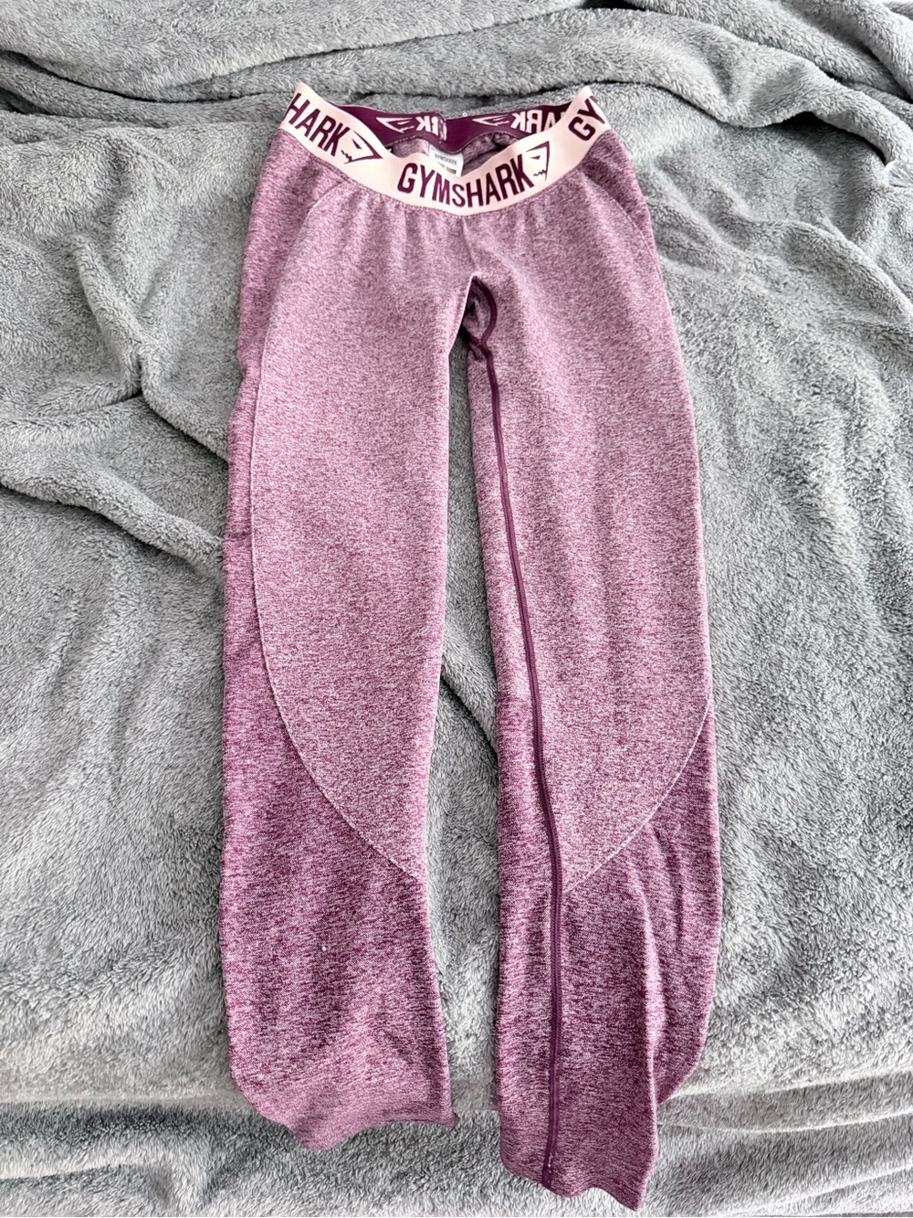 Gymshark Kids Mauve/Pink Seamless Leggings with Branded Waistband
